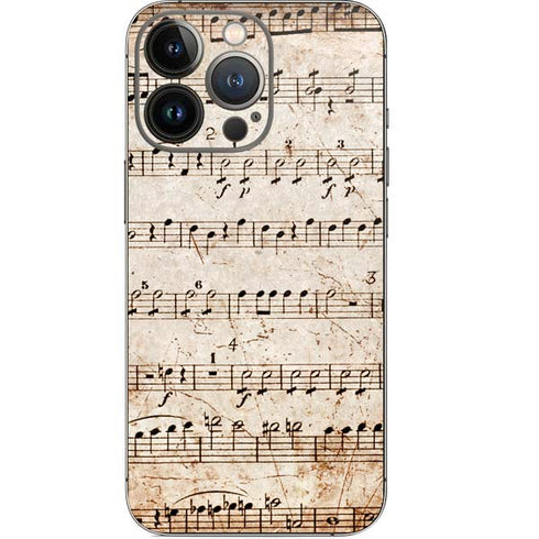 Antique Notes iPhone 14 Pro Skin